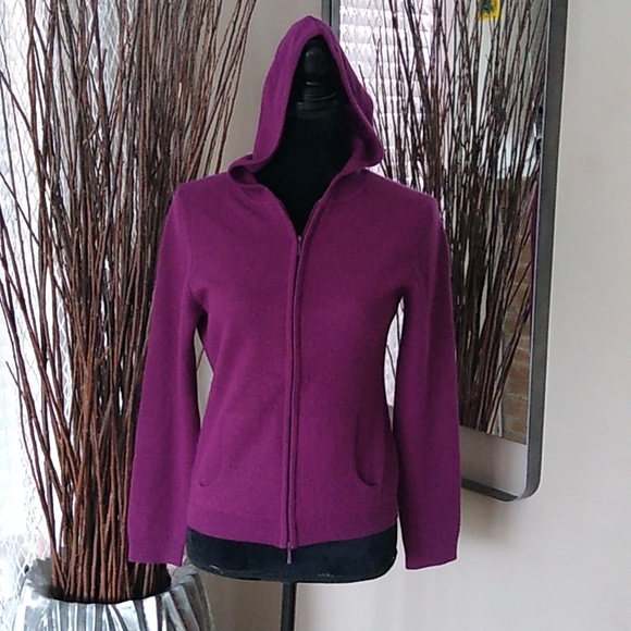 Lord & Taylor Tops Lord Taylor Cashmere Hoodie Poshmark